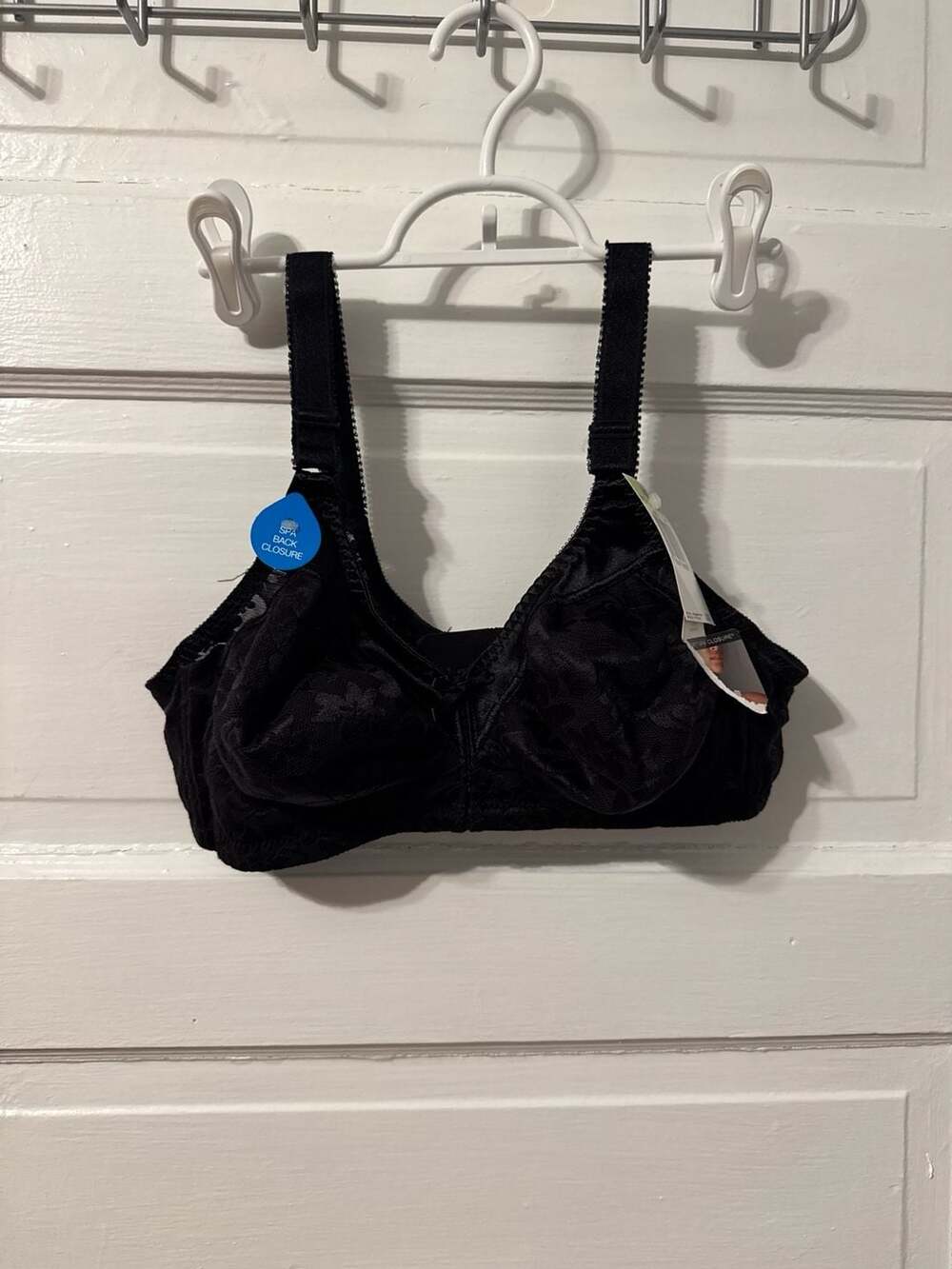 Bali Satin Tracings Underwire Minimizer Bra Black Size 38B Style 3372